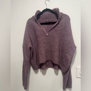 BDG purple cropped sweater